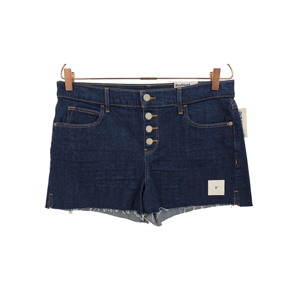 Old Navy Womens 10 Denim Boyfriend Exposed Button Fly Shorts NWT
